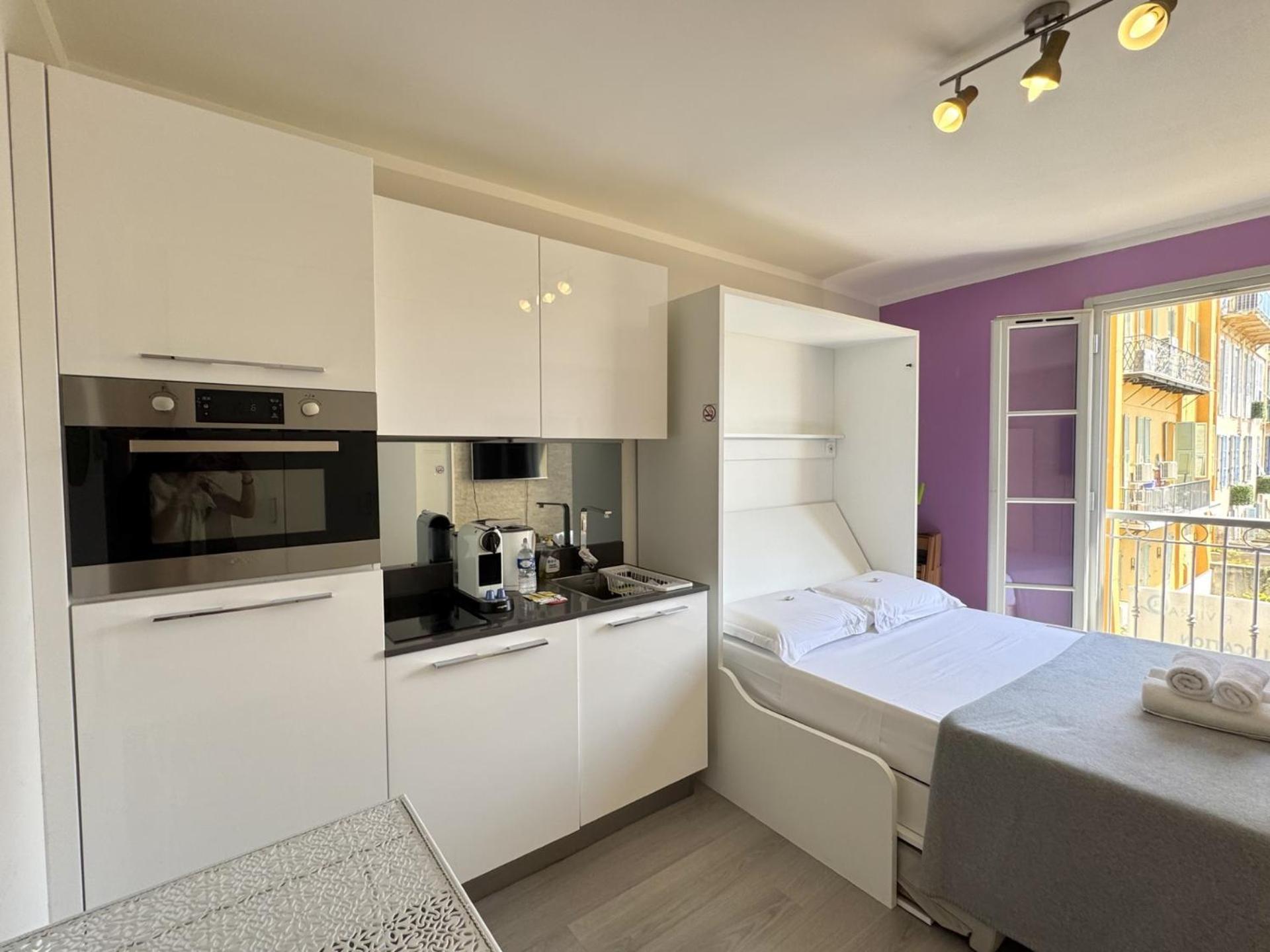 Aparthotel Riviera Nice Cote D'Azur - Old Town - Studio Ac - Sea View - 50M Promenade Des Anglais- La Maison Linda Екстериор снимка